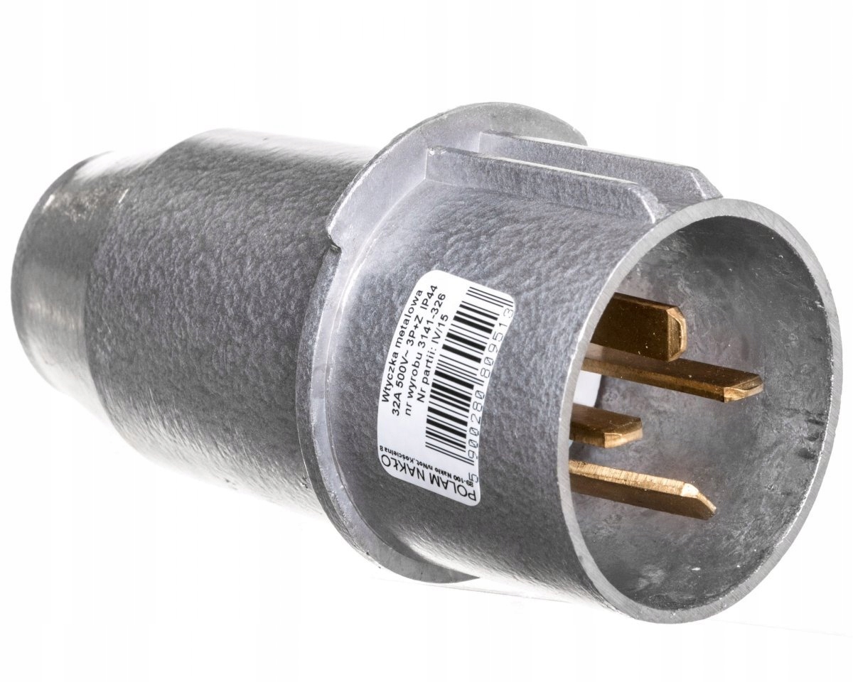 

Wtyczka metalowa 32A 500V 4P IP44 3141-326