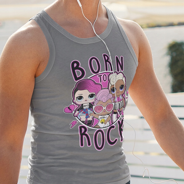TANK TOP HORROR/ROCK LOL SURPRISE BORN TO ROCK Rozmiar XXL