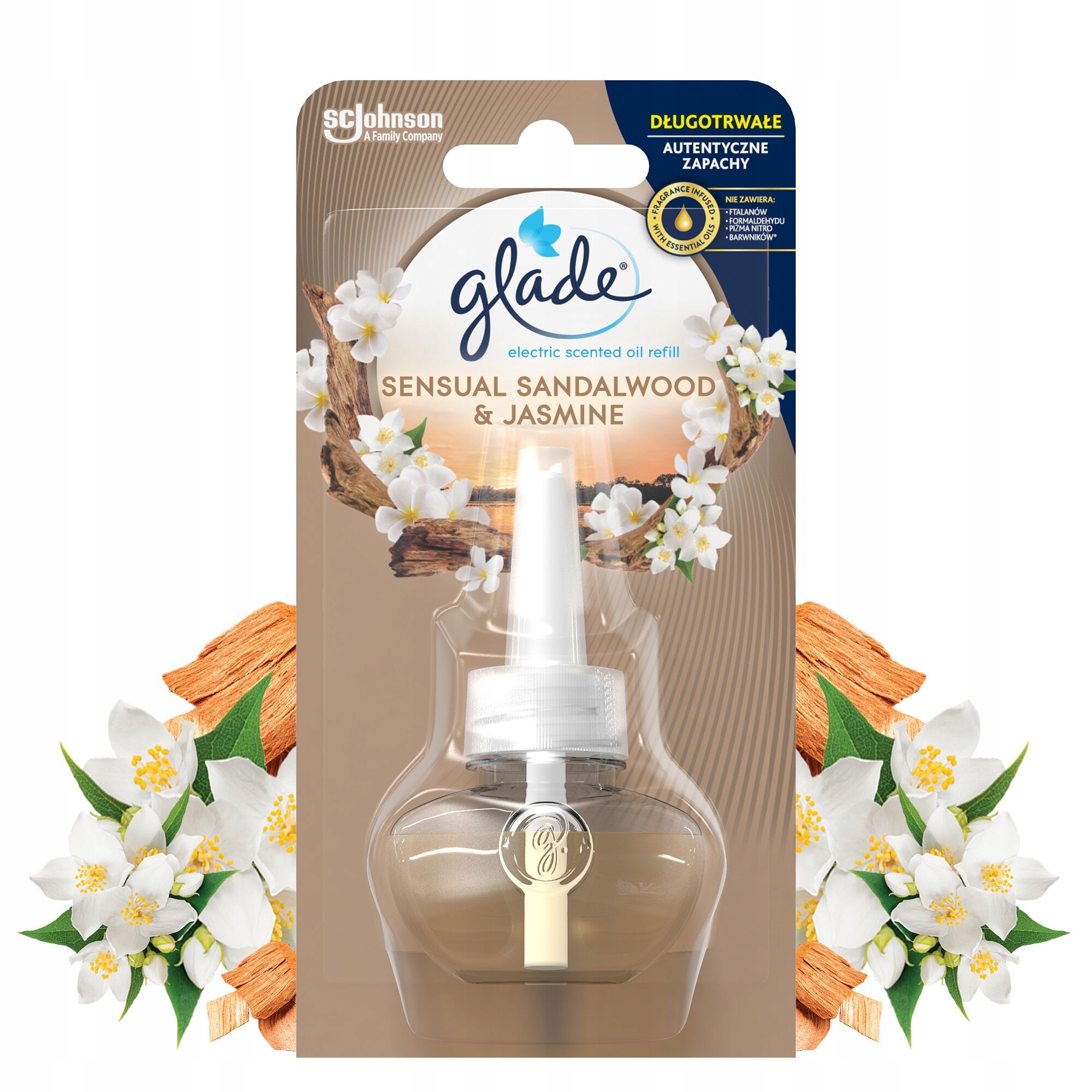 GLADE WKŁAD DO ELEKTRYCZNEGO ODŚWIEŻACZA POWIETRZA SANDALWOOD&JASMINE 20ML