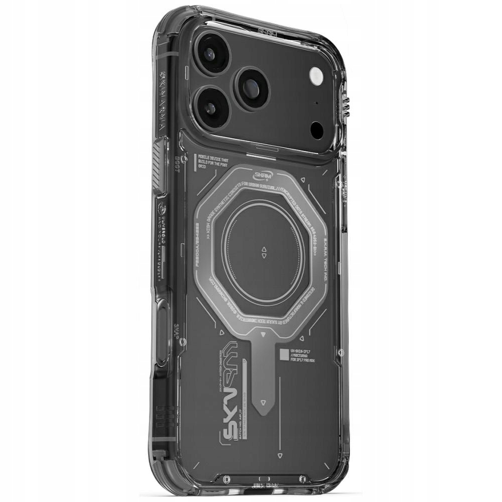 Etui Skinarma Magma do iPhone 17 Pro Max Magnetic Charging grafitowy