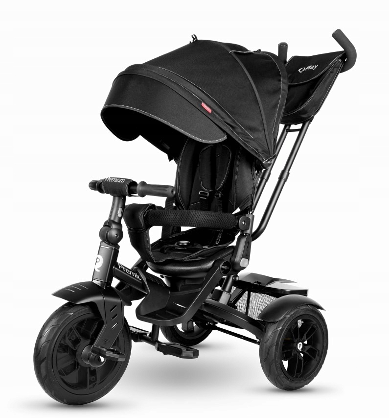 Qplay Rowerek Trójkołowy 6w1Premium Black 4103