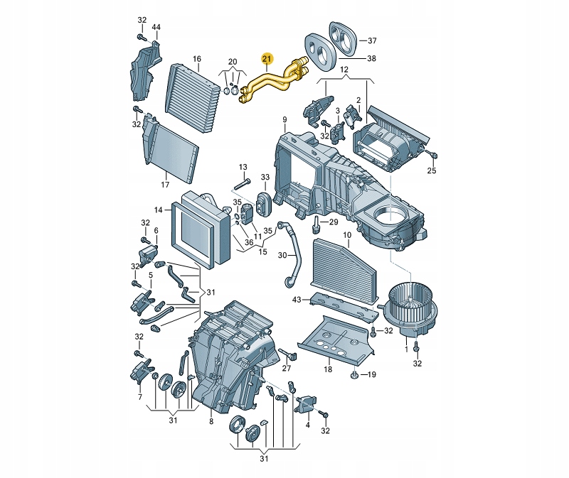 Kabel Ohřívače Vw Golf 04- Oe Vag 1K1819857C 1K1819857C