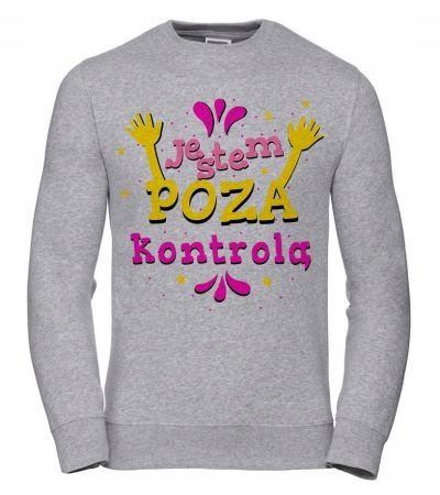 Dámská Mikina I'm Out of Control, velikost 3XL, šedá