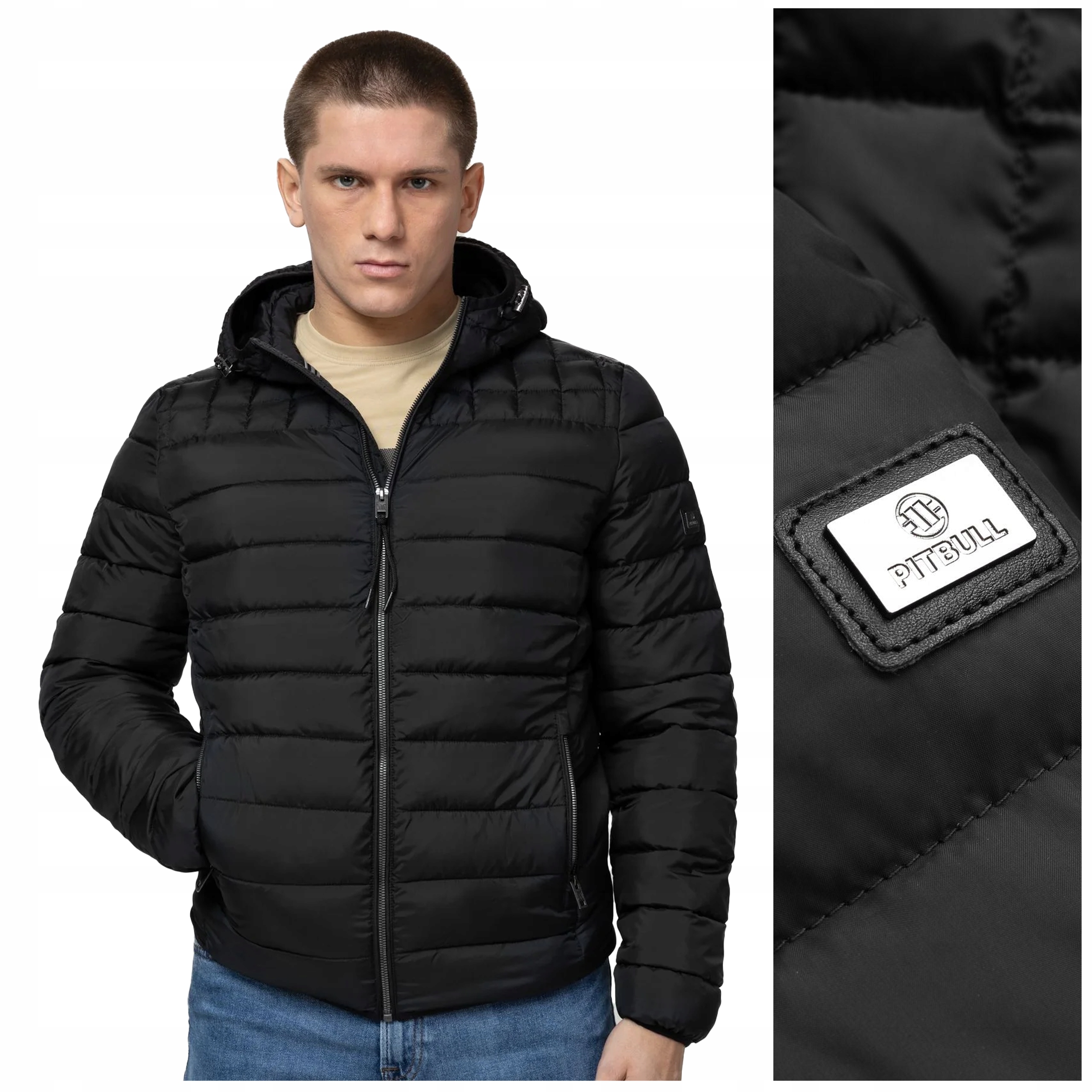 Zimní bunda Pit Bull s kapucí Foothill vel. S černá