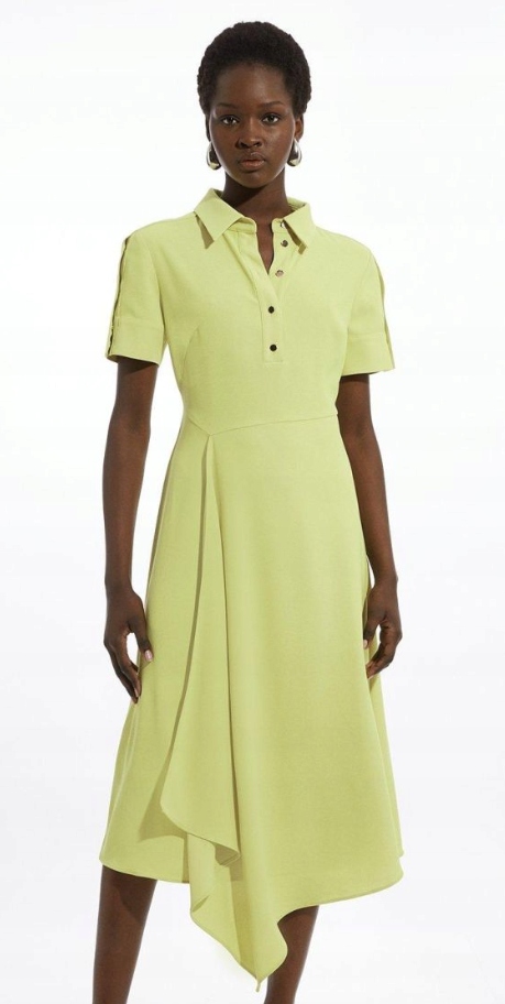 Karen Millen Intenzivně Zelené Šaty Pro Nízké Ženy 38 B1F