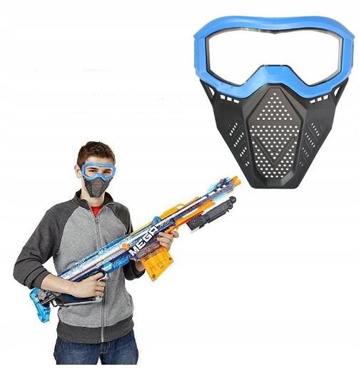 NIEBIESKA MASKA BOJOWA OCHRONNA DO BITW NERF Rodzaj pistolety