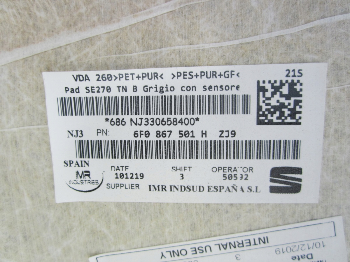 CIELO INTERNO Seat Ibiza V 6F KJ 2020