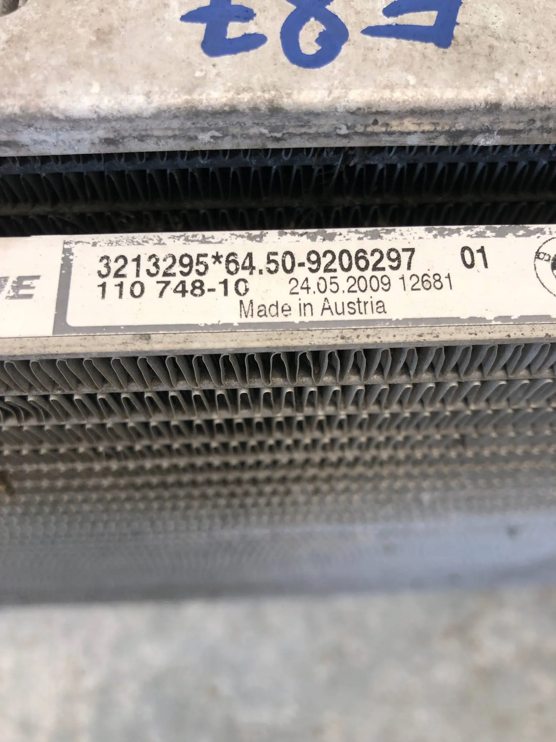 Radiateur climatisation BMW E87 9206297 2774298