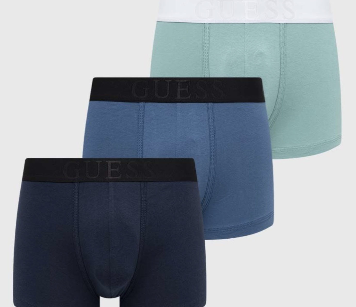 Boxerky, tanga, slipy Guess boxer trunk solid pack