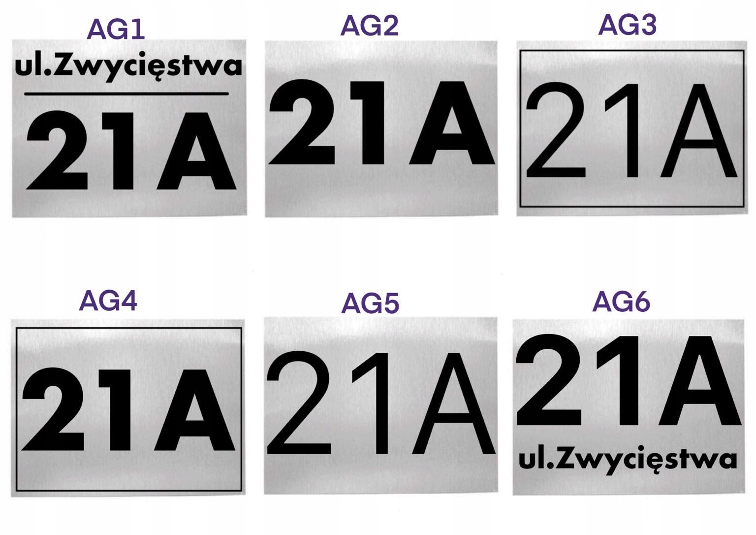 Tabliczka ADRESOWA, Numer domu. Wzory Marka inny