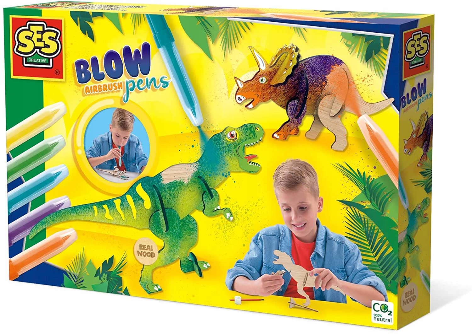 

Kolorowanie Za Pomocą Dmuchania Dinozaury Ses