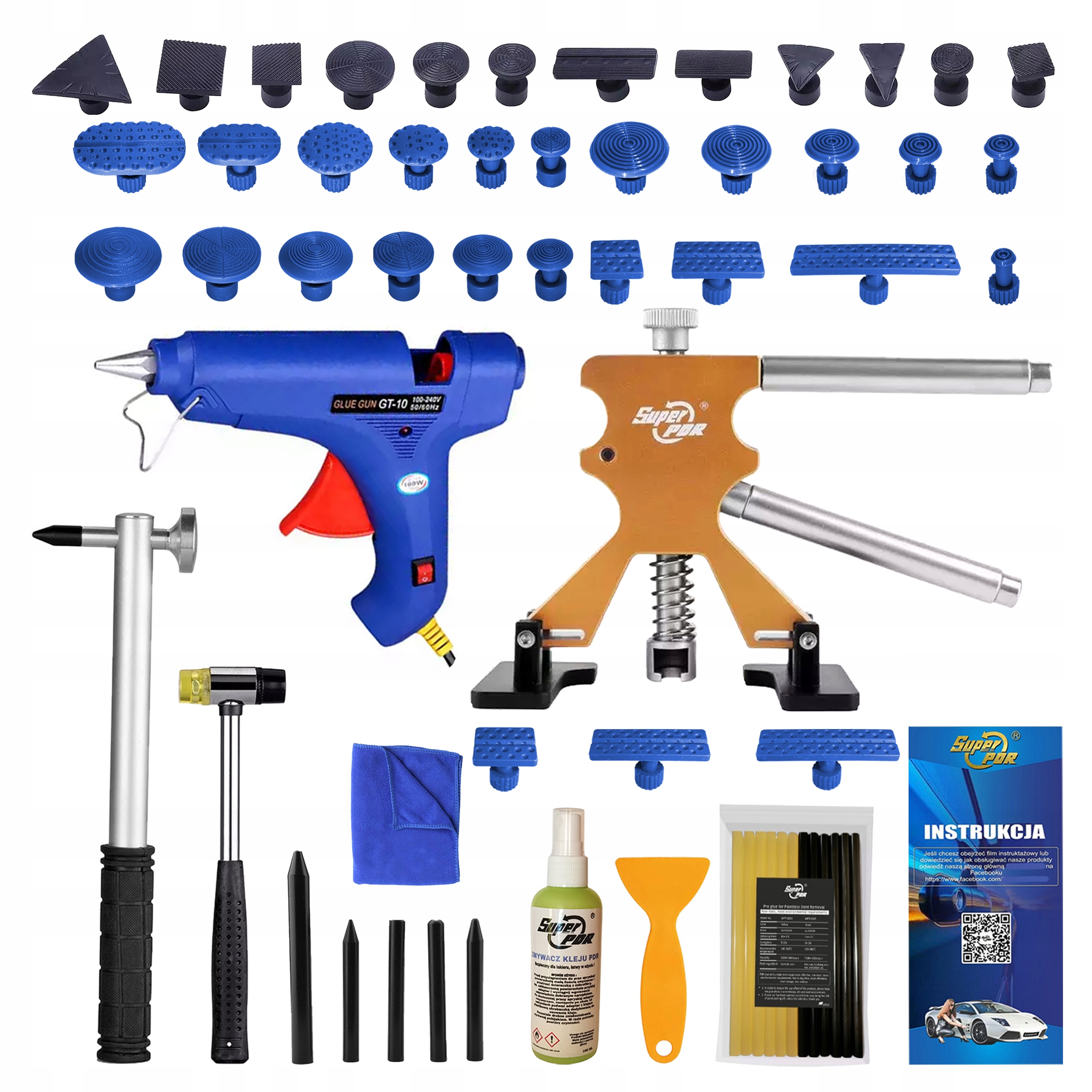 Sada nářadí pdr Setrvačné kladivo Sada pro vytahování promáčklin