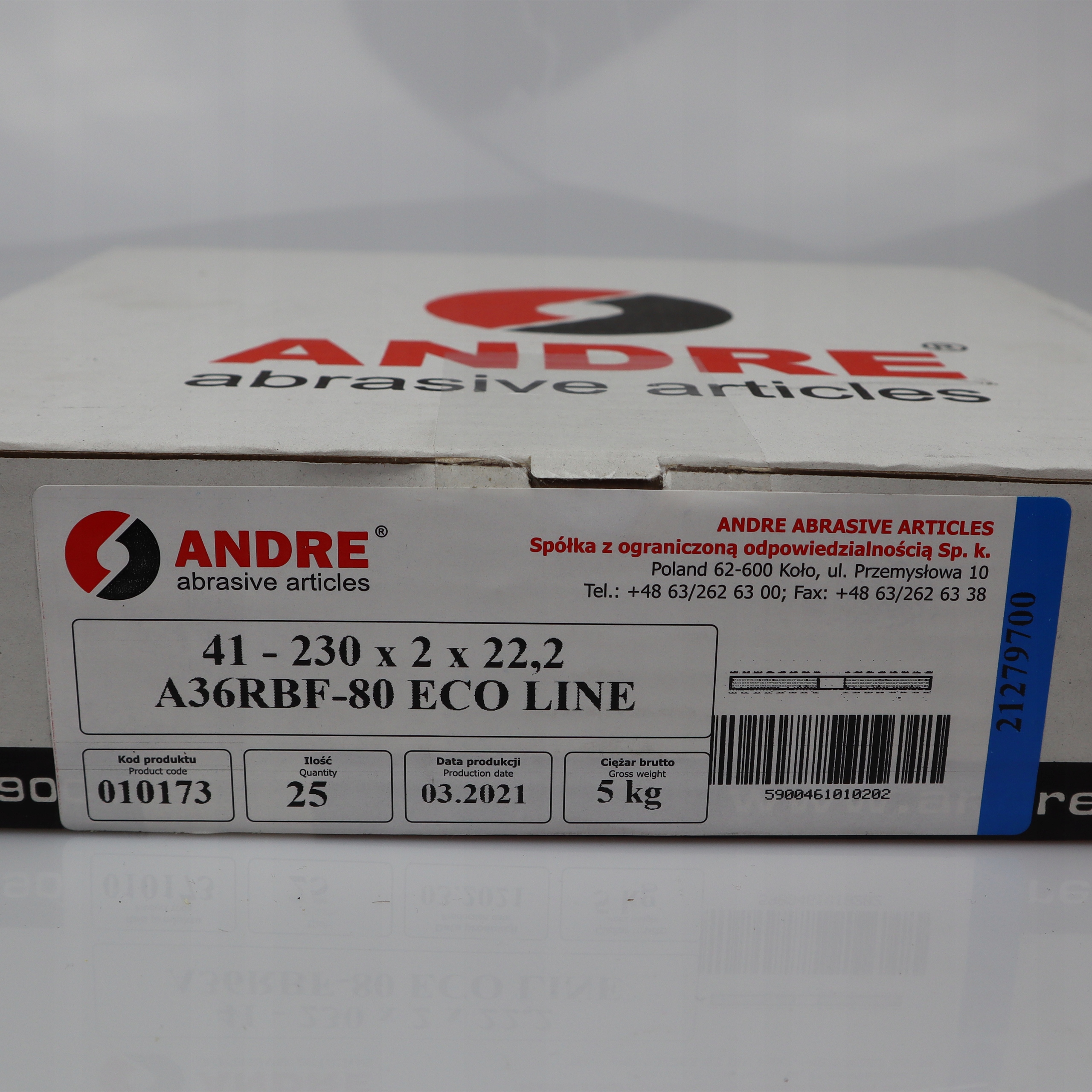 TARCZE DO CIECIA STALI 230x2 0x22 ANDRE 25szt Brand Other