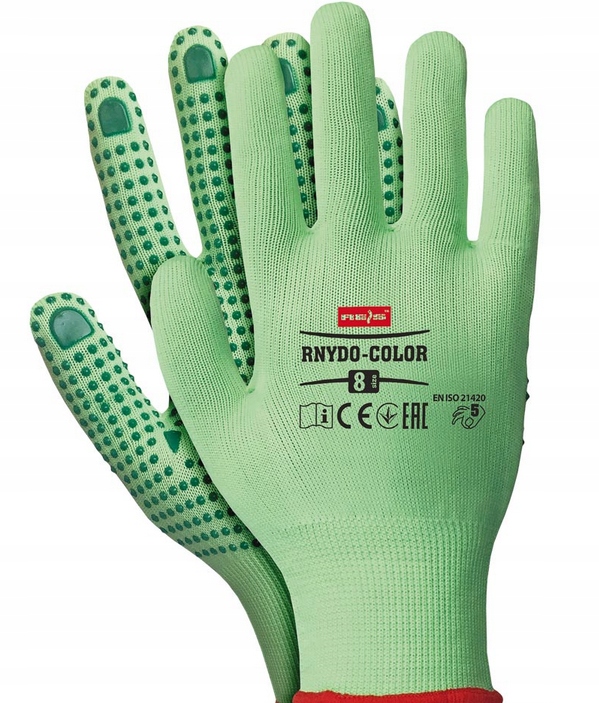 

Rękawice Ochronne Zielone Rnydo 8