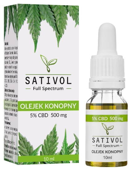 

Olejek Konopny Cbd Sativol 5 % 10ml Pełne Spectrum