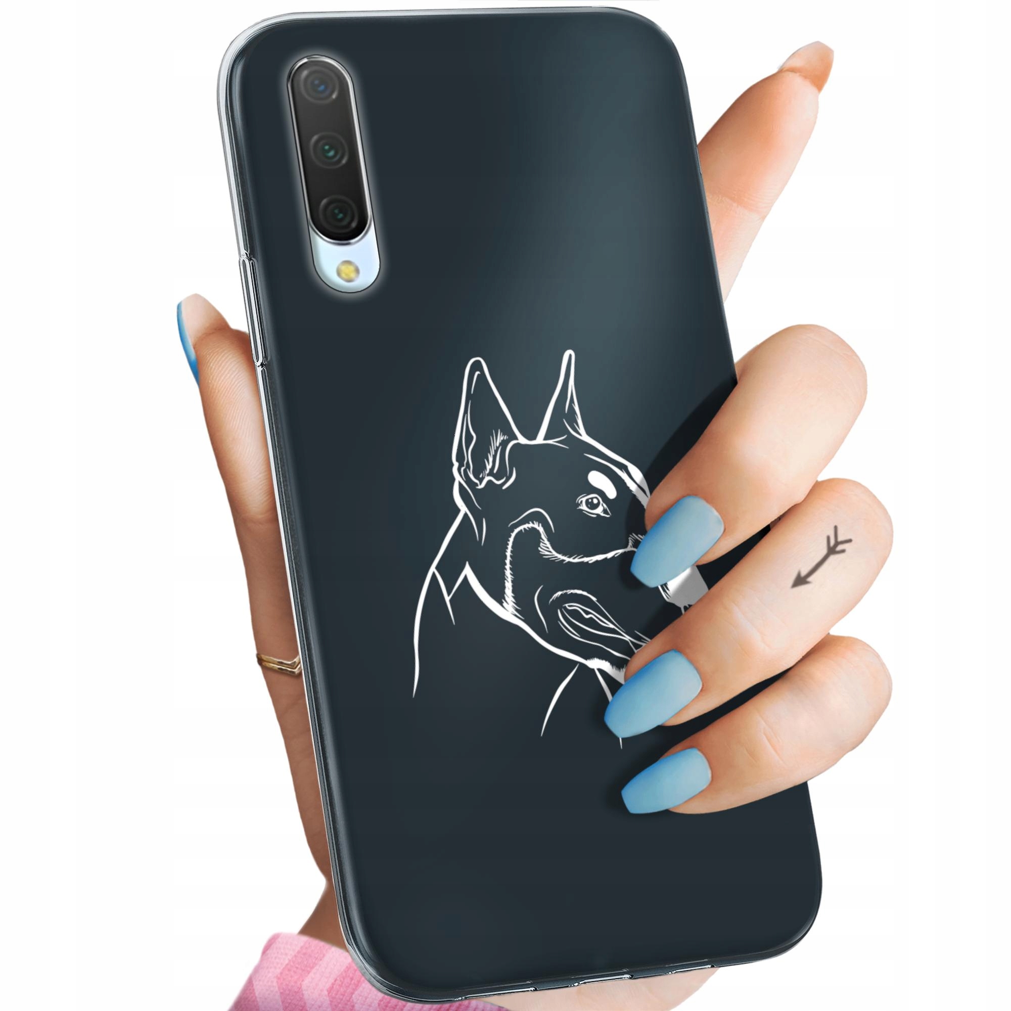 Etui Do Xiaomi MI 9 Lite Męskie Facet Wąsy Obudowa Pokrowiec Case