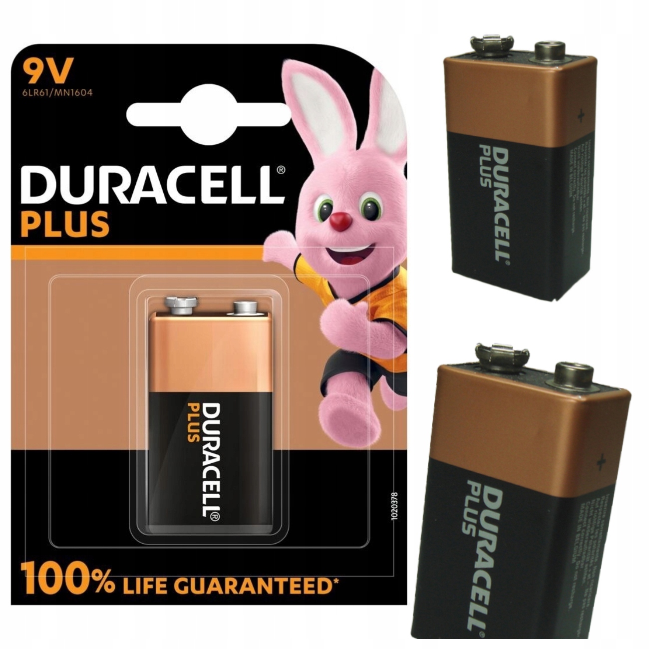 Bateria alkaliczna Duracell 9V (6F22) Plus 1 szt.