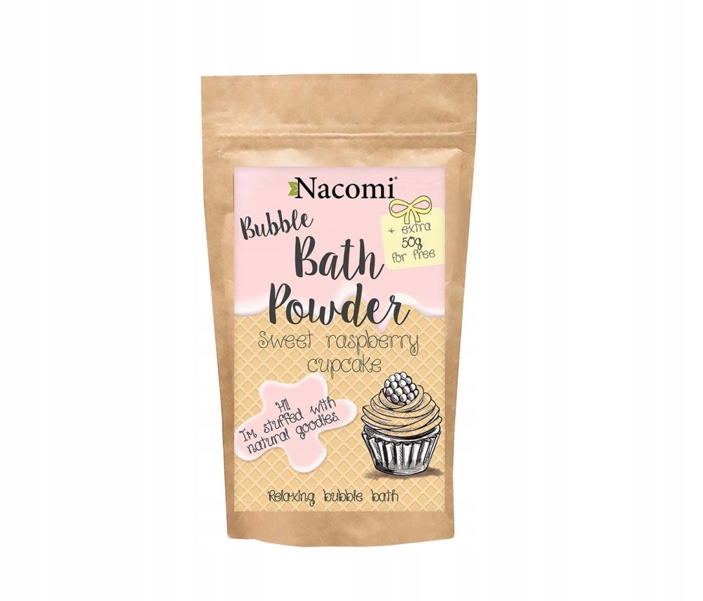

Nacomi puder do kąpieli Sweet Raspberry Cupcake