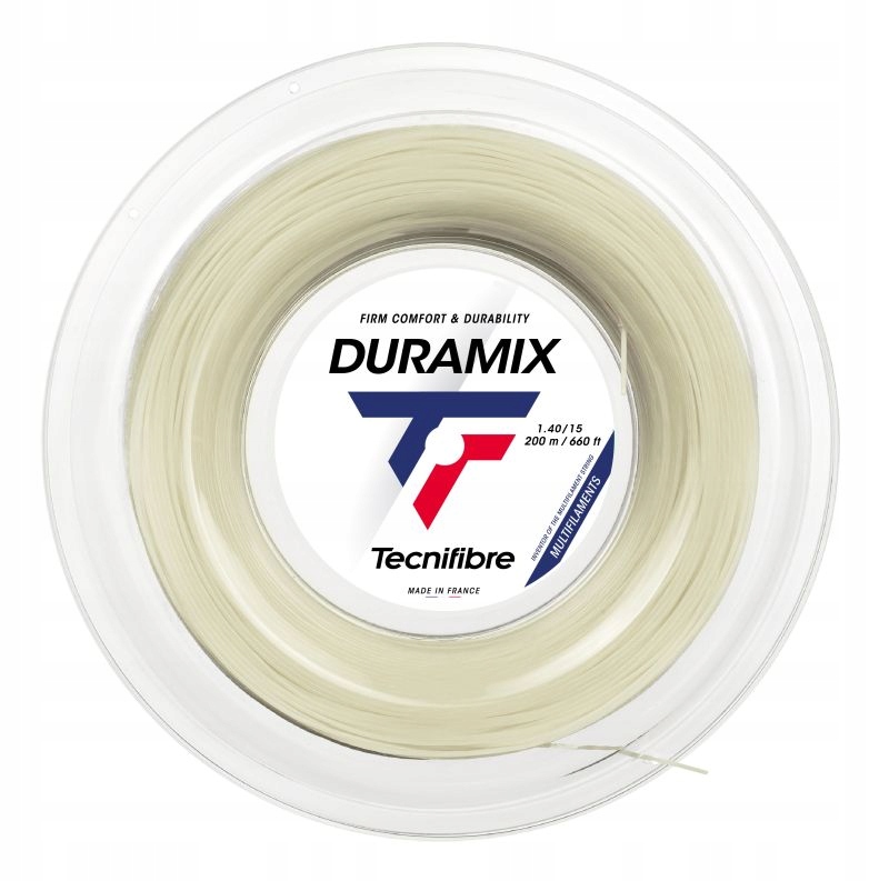 Tecnifibre Duramix H.d. (200 m) Naciąg tenisowy natural szpula 1,40