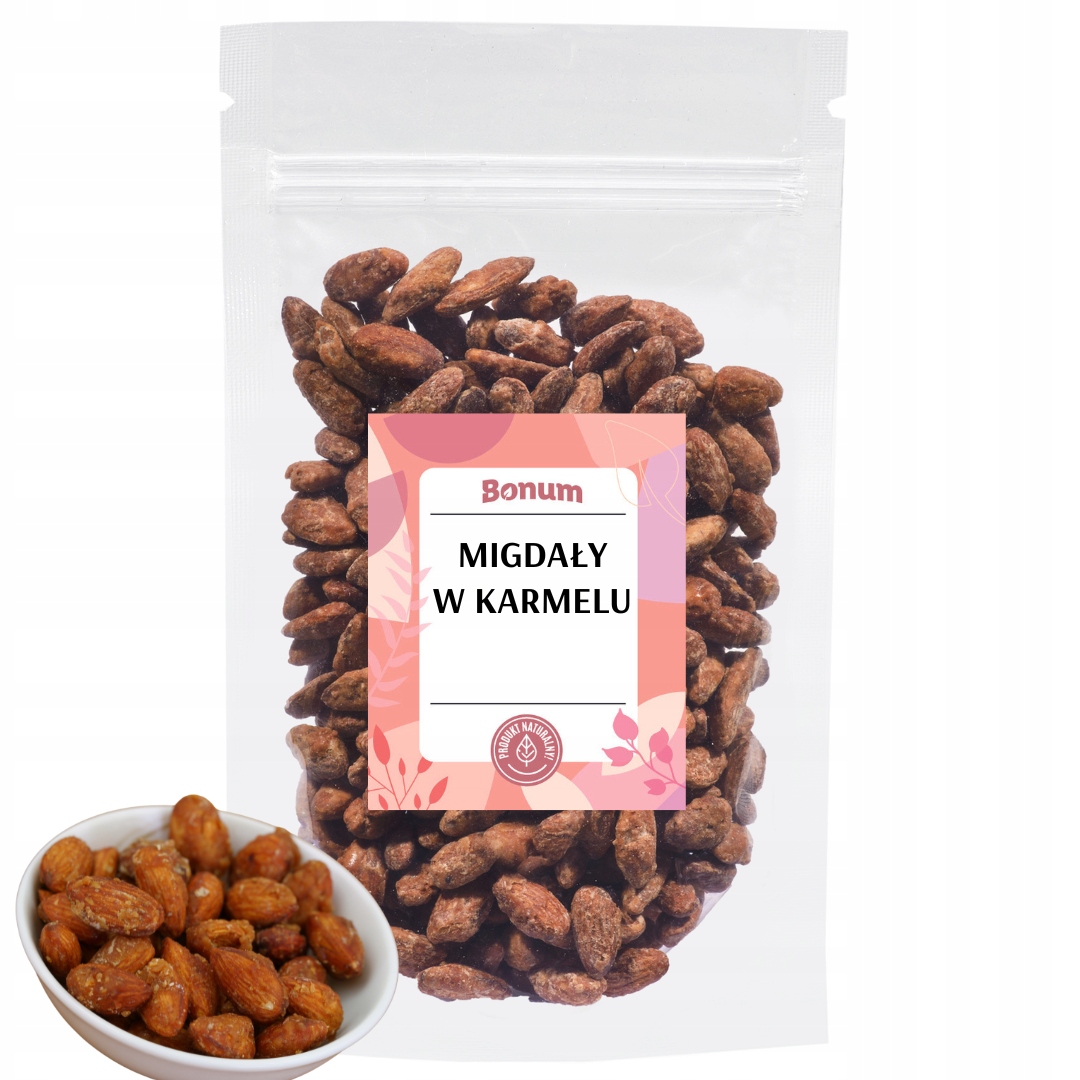 Karamelové mandle, přírodní Čerstvé ovocné svačinka , Čerstvé, lahodné 1kg Bonum
