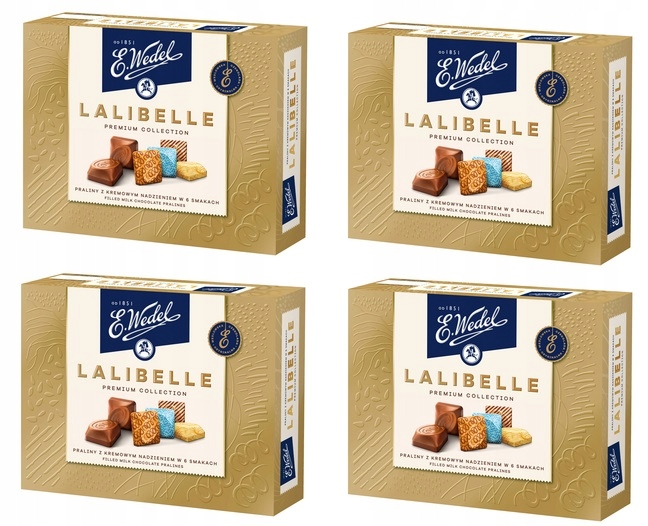 4x 238g Wedel Lalibelle Premium praliny bombonierka