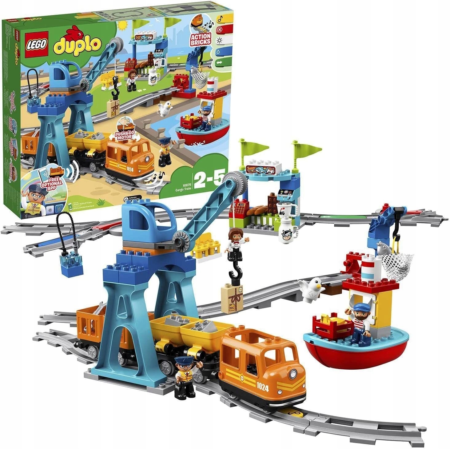 

Lego 10875 Duplo Pociąg towarowy