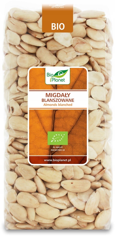 Levně Blanšírované Mandle Bio 1 kg Bio Planet