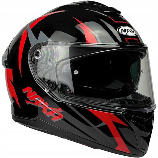 Kask MOTOCYKLOWY NAXA F27/E Fiberglass POŁYSK XL