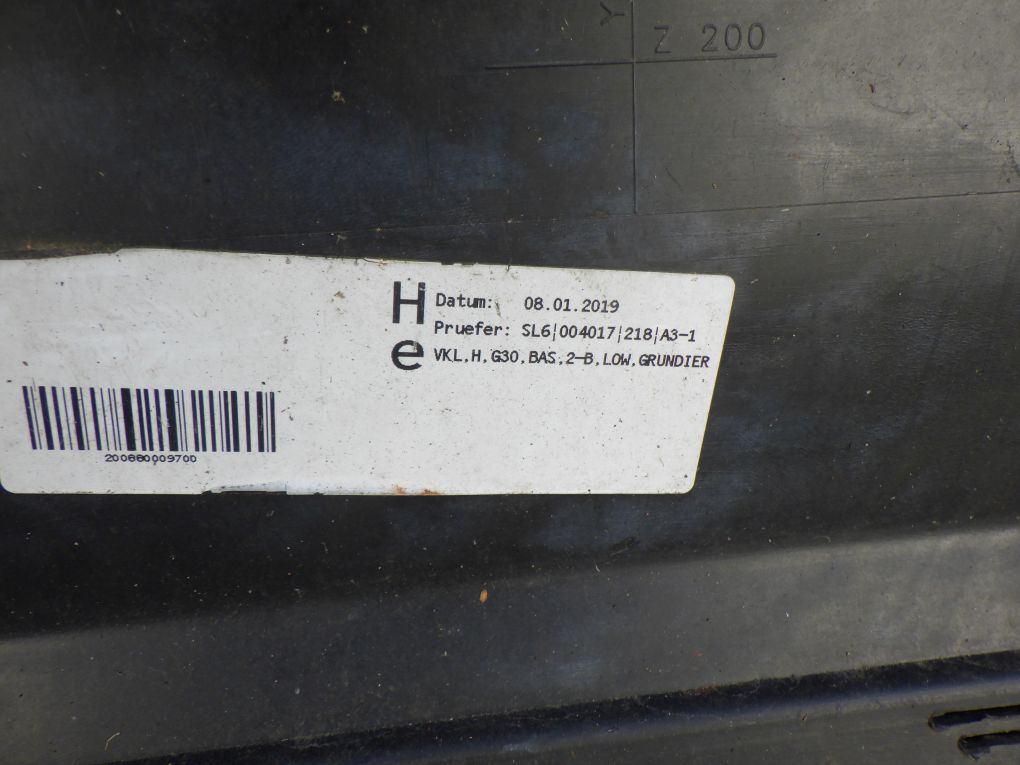 BMW 5 G30 sedan 2017- bumper rear