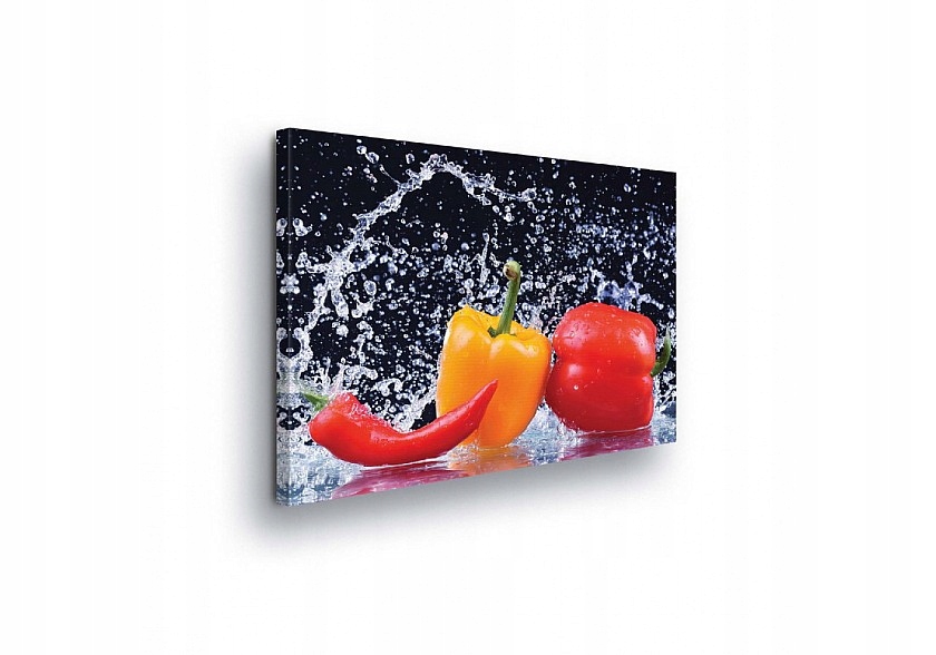 Obraz 80x60 Svěžest Energie Dynamika Břízy Vody Paprika Barevný Jasný