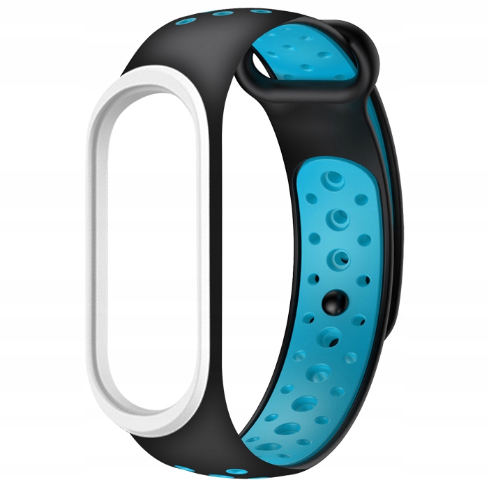 

Opaska Pasek do Xiaomi MI Band 5/6 Czarno-błękitna
