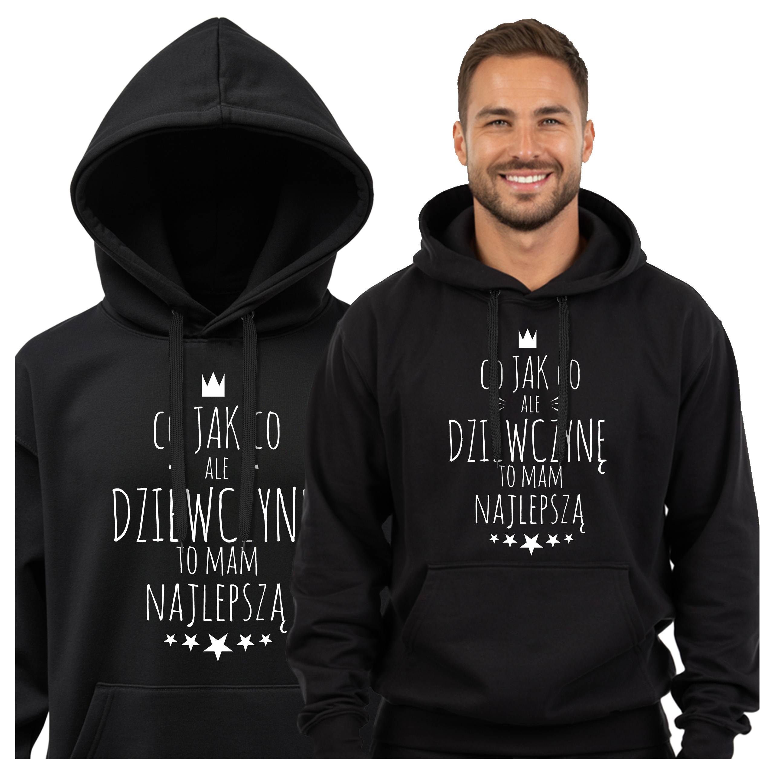 Pánská mikina s kapucí Zábavná jako Dárek K Valentýnu Jako Co Je Divné