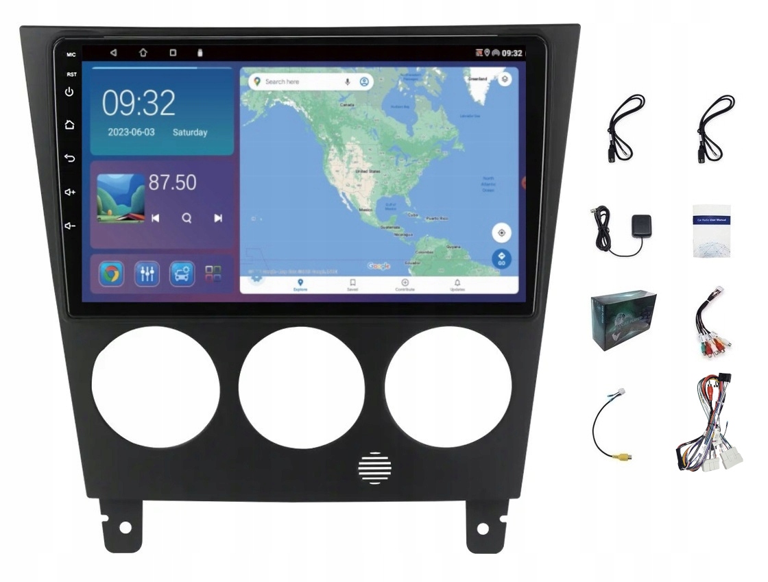 Rádio Navigácia Gps Subaru Párty 2002-2007 Wifi Carplay Bt Usb 4GB 64GB