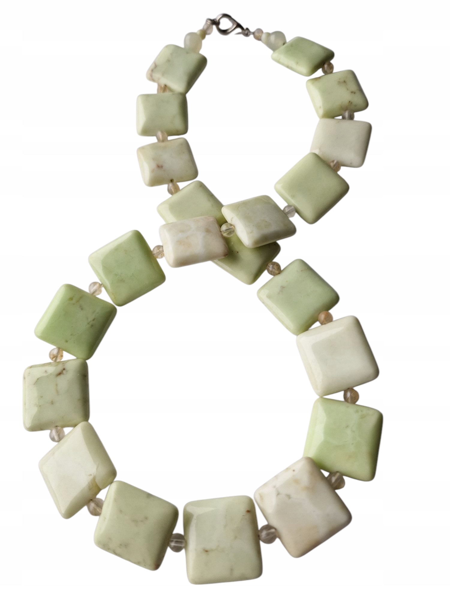 Chryzopraz Přírodní Náhrdelník Kameny Venuše Síla Láska Dobrá Aura