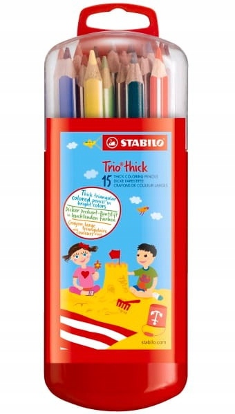 

Kredki ołówkowe Stabilo Trio Thick 15szt piórniku