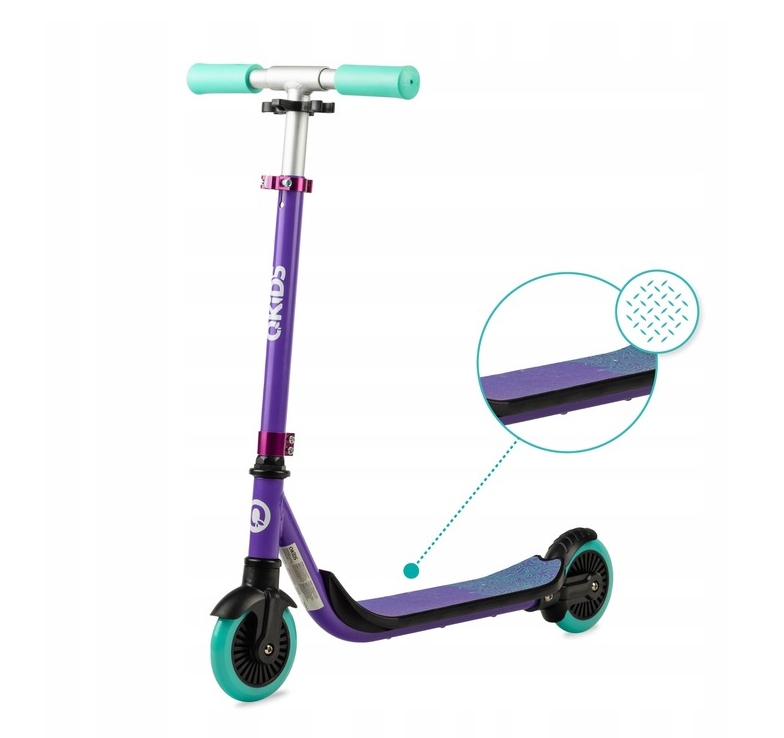 

Qkids Hulajnoga Bro Aluminiowa Fale Fiolet ABEC-7