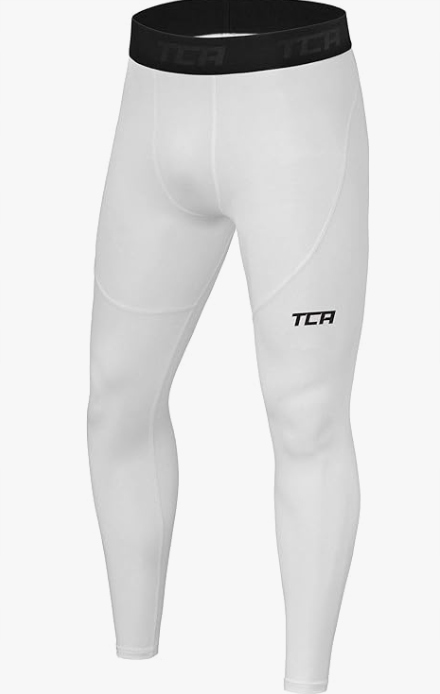 Męskie Białe legginsy termiczne SuperThermal S, Tca termiczna warstwa