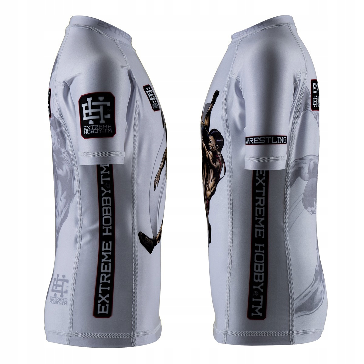 Koszulka dziecięca treningowa WRESTLING 152 EXTREME HOBBY Dekolt okrągły