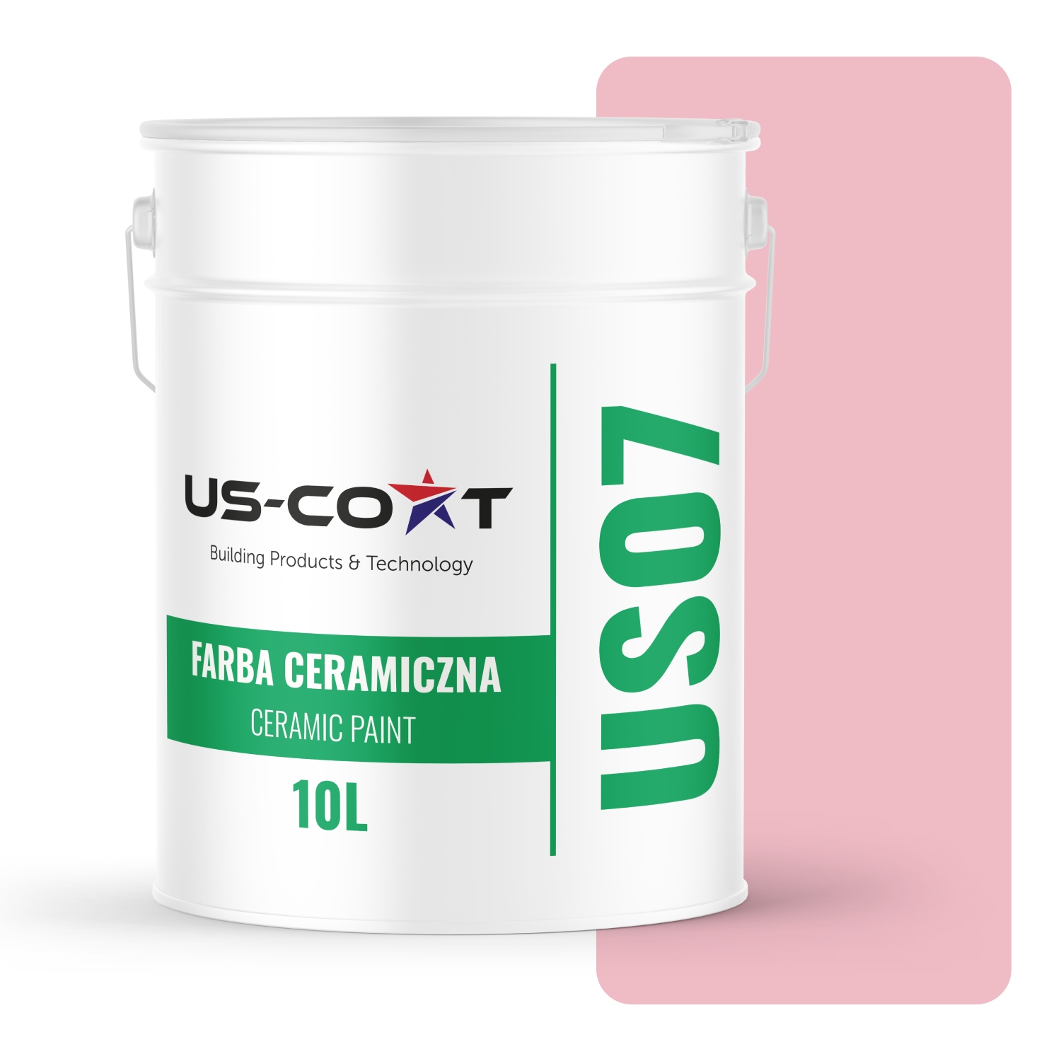 Keramická Farba Ružová Svetlá H3657 10L Hlboká Matná Na Steny Stropov