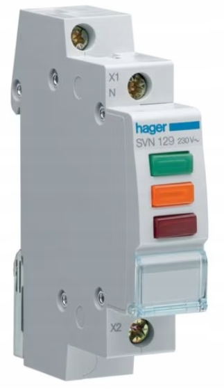 

Lampka sygnalizacyjna 3 Hager SVN129