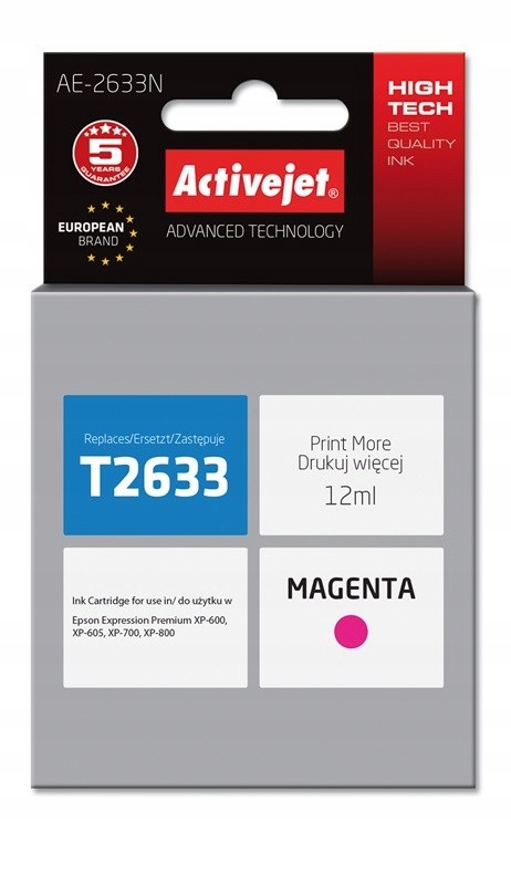 Tusz Activejet AE-2633N (zamiennik Epson 26 T2633;
