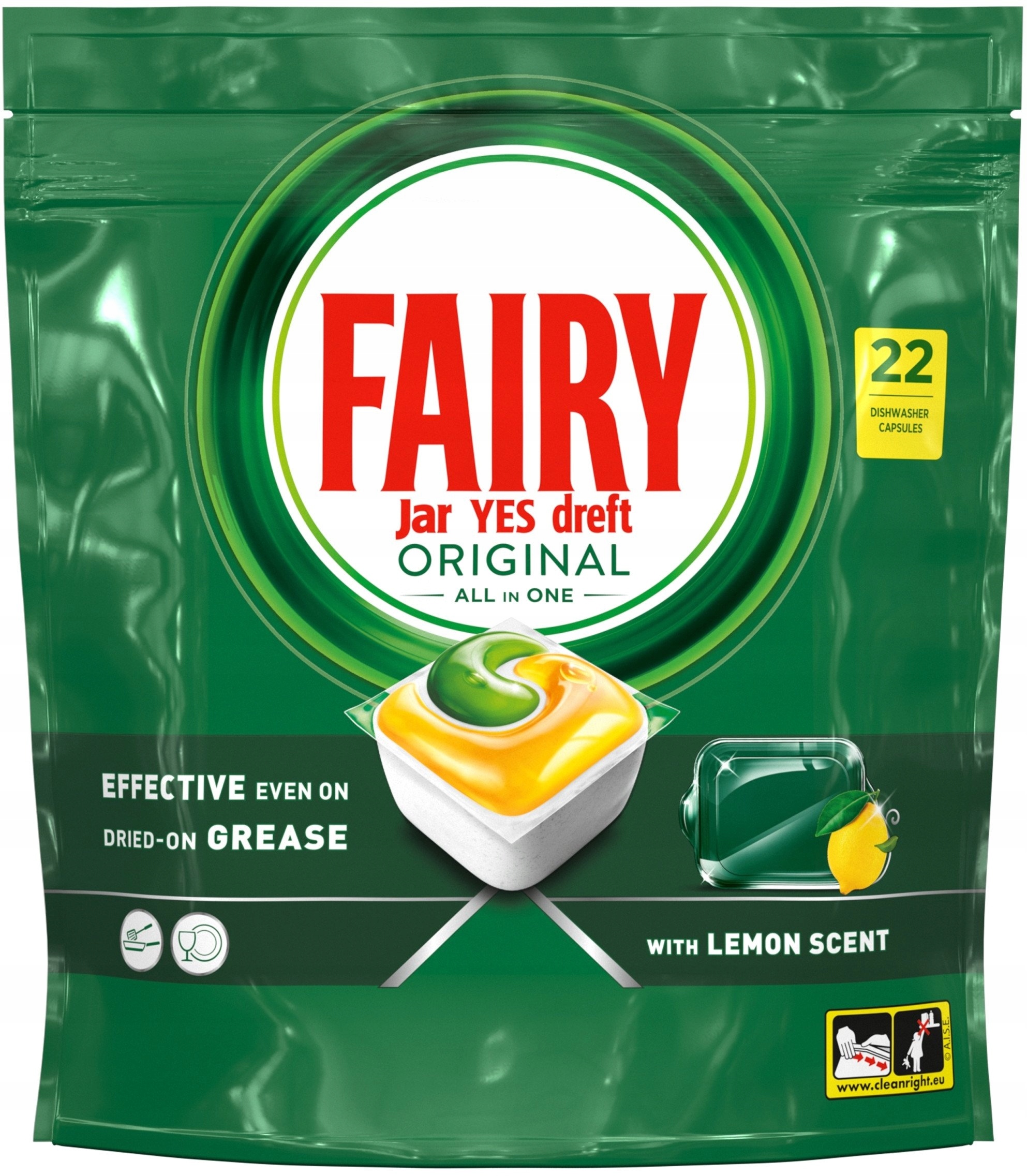 Fairy Original All In One, 132 vnt.