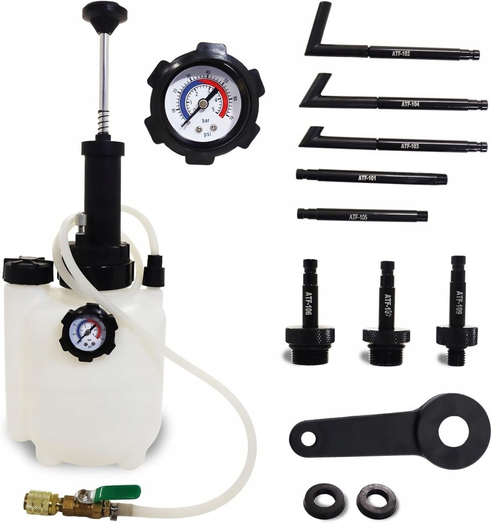 Pompa do wymiany oleju w skrzyni biegów 3L + 8 adapterów