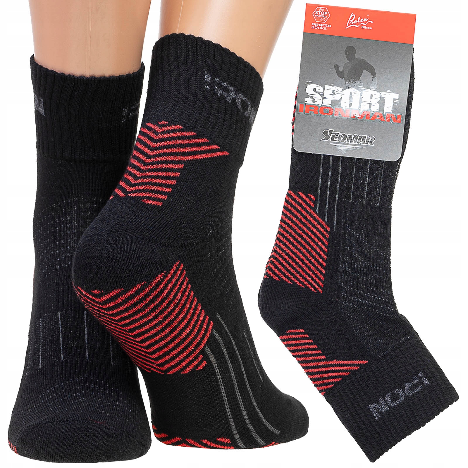 

Polskie Skarpetki Frotte Sport-JONY Srebra r.41-43