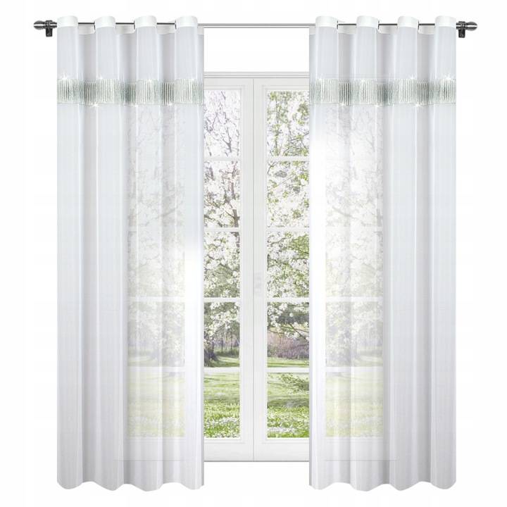 FIRANY GOTOWE Z CYRKONIAMI FIRANY na PRZELOTKACH Wzór gładki