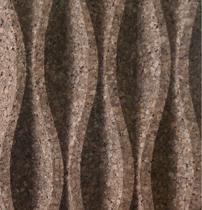 Fasádní korek Wave L1 na stěny a fasády.