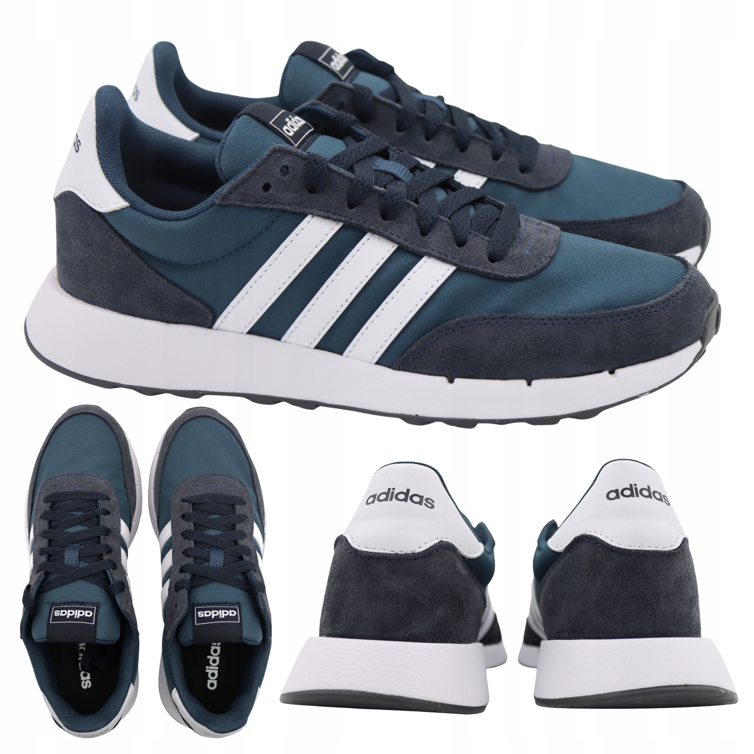 Pánské Sportovní Boty Pohodlné Modré Tenisky Adidas Run FZ0962 r45 1/3