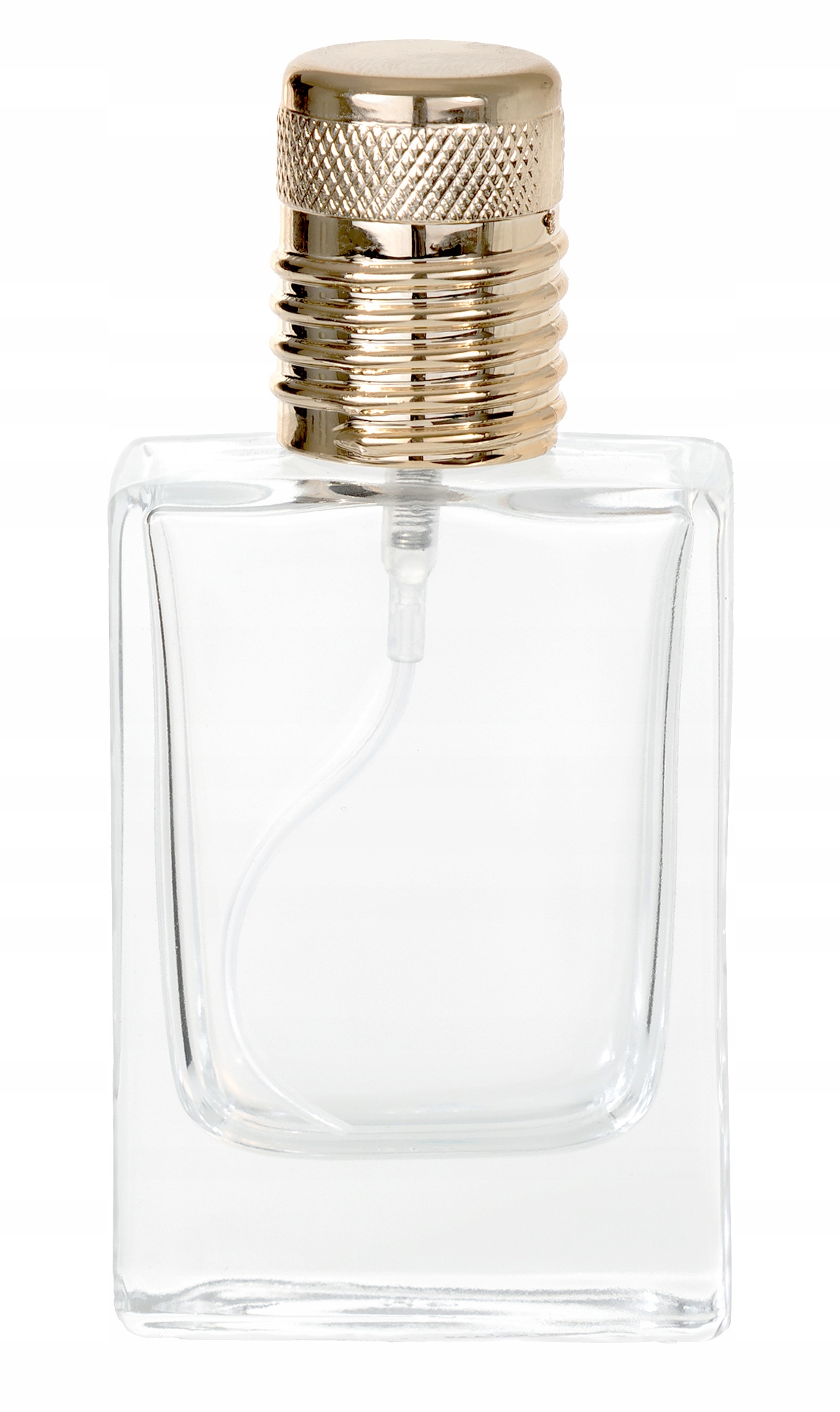 BUTELKA SZKLANA OZDOBNA NA PERFUMY ATOMIZER ALUMINIUM - 25 ML!