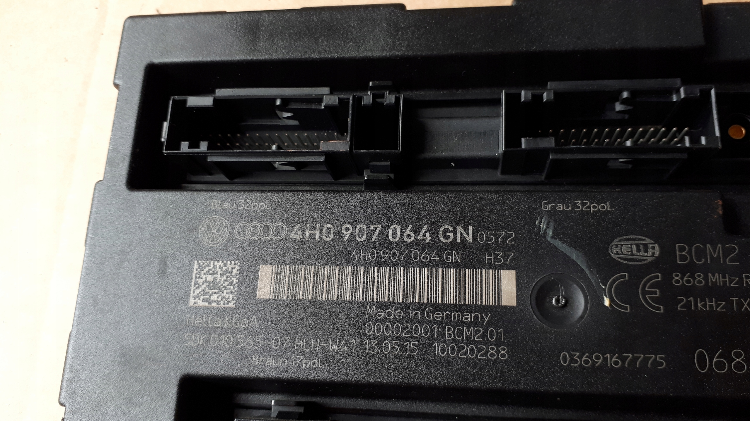 A6 C7 LIFT module control unit KOMFORTU 4H0907064GN