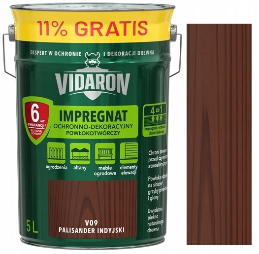 

Vidaron Impregnat V09 Palisander Indyjski 5L